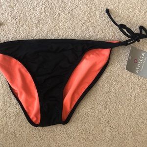 Athleta black bikini bottoms